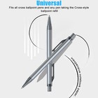 20x Replaceable Medium Cross Style Ballpoint Pen Refills Smooth Black Ink 1 0mm