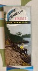 Lake Vermillion Resorts Map Tower Minnesota 1938