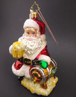 Christopher Radko Ornament  hoppy Holidays To You  Santa 1017593 Beer Rare Htf