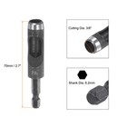 2pcs Leather Hollow Punch Hex Shank For Drills  3 8  Hole Punch For Thick Fabric