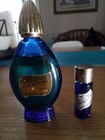Vintage Cobalt Blue Evening In Paris Cologne   50 Oz And Pocket Book Bottle 