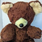 Vintage 26    Jointed Brown Mohair Teddy Bear  Large Plush Fluffy 80s