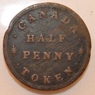 1830 Undated Canada Trade Token -lc-14-  Half Penny   - Lot 103