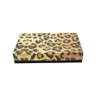 10 Pc 5-3 8  X 3-7 8  Gift Boxes Jewelry Leopard Print Cotton Filled Batting