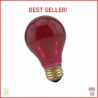 Sylvania Red Light Bulb Incandescent 25 Watt 1 Pack - A19 E26 Medium Base Colore