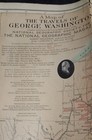 Vintage 1931 The Travels Of George Washington National Geographic Society Map