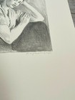 Raphael Soyer Signed Meditation Artist Proof Lithograph Ap B w  1930 s 14 x11 
