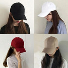 Cotton Baseball Cap Ball Dad Hat Adjustable Plain Solid Washed Men Washed Pc