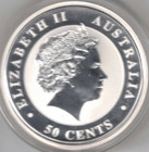 2013 Australia Uncirculated 1 2 Oz Silver 50 Cent Qeii   Koala Coin 
