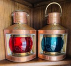2 Ships Lanterns Port Starboard Copper Reproductions Dhr Den Haan Rotterdam 12   