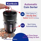 Kortkoin Automatic Coin Sorter Counter With Wrappers  Easy To Use