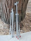 2 Photographic Lighting Tripods 60  Stainless Steel   84  Aluminum