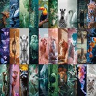 30 Pcs Mixed Animal Cat Rabbit Bookmark Creative Hand Account Diy Decor Bookmark
