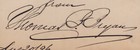 Thomas P  Bryan - Inscribed Signature 09 20 1896