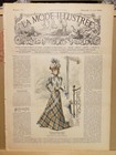 Antique Magazine 1898 Pattern Embroidery Dresses Hut Ladies Fashion Vintage R   