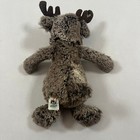 Jellycat Bashful Marty Moose Plush Unisex Medium Brown Soft Stuffed Animal Toy