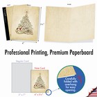 10 Assorted Merry Christmas Note Cards Pack - Retro Tannenbaum