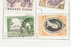 Kenya Uganda Stamp Collection Lot  Kenya Vintage Stamps Hinged Paper
