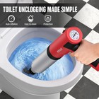 Electric Toilet Plunger  Air Power High Pressure Drain Clog Remover - Heavy Duty