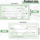 Dianelhall 4 Pcs Big Checks For Presentations 30 X 16   Giant Large Big   