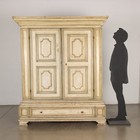 Antique Baroque Wardrobe Lacquered Wood Italy Xviii Century
