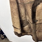 Vintage Sears Men M Sheepskin Shearling Coat Leather Ranch Western