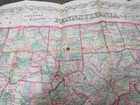 Original Antique 1880 Colton s Township Ppocket Map Of Pennsylvania