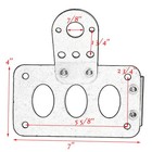 Motorcycle Side Mount License Plate Bracket Holder For Harley Touring Road King