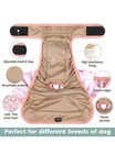 Washable Female Dog Diapers Skirt 4 Pack  - Reusable Doggie Diapers Size L