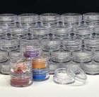 Empty Cosmetic Jars Small Plastic 3 Ml Beauty Lip Balm Container Clear  50  5038