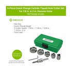 Greenlee 660 6-piece Quick Change Carbide-tipped Hole Cutter Set  7 8  - 2 