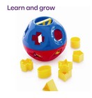 Tupperware Shape O Ball Toy Classic Toy Sorter Blue Red With 10 Shapes Yellow