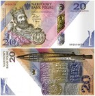 Poland 20 Zlotych  2025  P-199  Unc  Commemorative  W  Folder