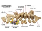Wooden Train Track Deluxe Set  56 Premium Wood Pieces 100  Compatible With Th   