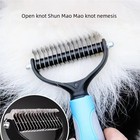 Professional Pet Grooming Tool 2 Sided Undercoat Dog Cat Shedding Comb Brush Pet