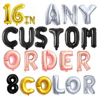 16  Letters Numbers Foil Balloons Custom Name Age Birthday Wedding Party Baloons