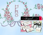 1950s Vintage Vogart Embroidery Transfer 670 Uncut Floral Pillowcase Linens
