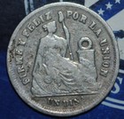 Peru 1 Dinero 1877     b296