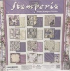 Stamperia Lilac Flowers Scrapbooking Paper Pack 12x12 New Sealed 10 Sheets