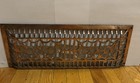 Vtg Cast Iron Baseboard Register Grate  L15 X W5 5 Brass Plate Vent-no Damper 
