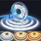 Bright 12v 5m 10m 480leds m Cob Led Flexible Strip Light Dc 12v 24v Home Tv Deco