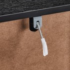 4 Drawer Chest Dresser - Bedroom Fluted Tall Nightstand Wood Anti-tip Black