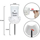 In God s Hand Memorial Cemetery Vase Grave Marker Flower Holder Resin Stake