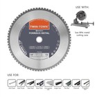 14  72 Teeth Dry Cut Steel And Ferrous Metal Cermet Saw Blade With 1-inch Arbor