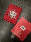 Lenox 2017 Annual Snow Majesty Snowflake Silver Christmas Ornament W  Open Box