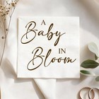 Personalized Baby Shower Napkins  Baby Announcement Napkins Klnas0055