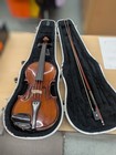Knilling Sinfonia 4 4 Violin 19kf Model  Hard Case   Bow  New Strings And Set-up