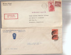 Collection 10 Us Postal History Covers 1920 s -1960 Registered Advertising Etc 
