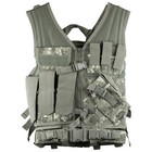 Vism Cross Draw Airsoft Tactical Vest W  Holster By Ncstar Regular Size Ctv2916