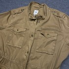 Gap Utility Jacket Size Xl Military Brown Casual Drawstring Waist Womens Coat